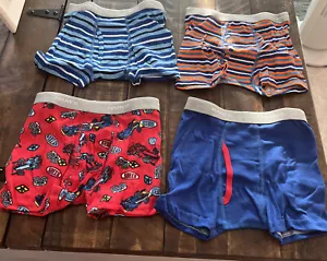 Confezione 4 slip boxer Hanes bambino ragazzo taglia 4T comodi morbidi senza etichette intimo - Foto 1 di 4
