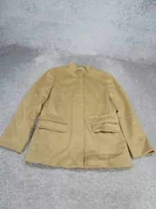 Max Mara Jacket Womens 6 Beige Camel Hair Overcoat - Picture 1 of 9