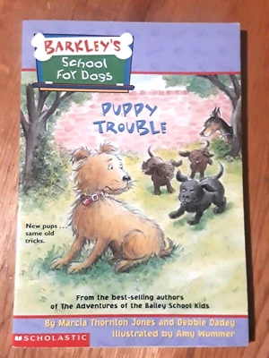 BARKLEY'S SCHOOL FOR DOGS * PUPPY TROUBLE * By Jones/Dadey Scholastic Book VGUC Foto 1 de 4