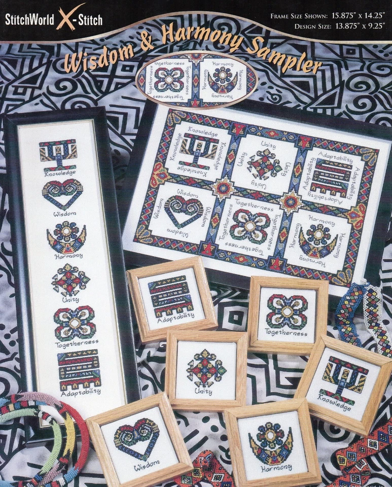 Wisdom & Harmony Sampler Cross Stitch Book - Stitchworld - Pope - 1998 - Image 1 of 1