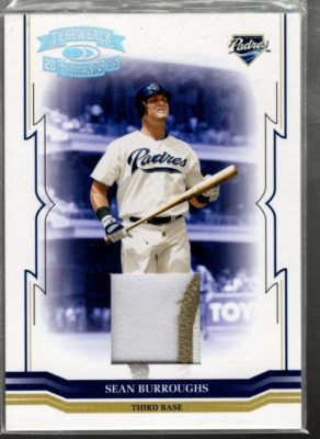 A1988 2005 Throwback Threads Material Camiseta Prime #85 Sean Burroughs UTP / - Imagen 1 de 2