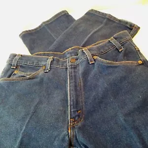 Vintage Levi's USA-Made Denim Jeans 36x34 Bootcut 5-pocket Red Tag Dark Wash - Picture 1 of 9