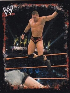 Randy Orton 2009 Topps WWE Rivals Album Stickers Card 208 Legend Spanish Version