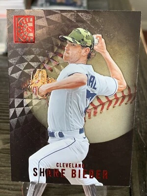 2022 Panini Capstone Luxury Suite Red #170 Shane Bieber Guardians - Image 1 of 2