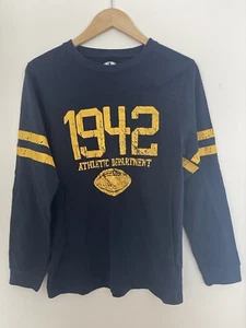 Athletic Works Kids Boys Athletic Department Football Long Sleeve Shirt Navy 18 - Picture 1 of 3