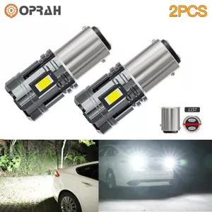 OPRAH 2 piezas 1157 BAY15D P21/5W bombillas blancas señal de giro súper freno inverso - Imagen 1 de 12