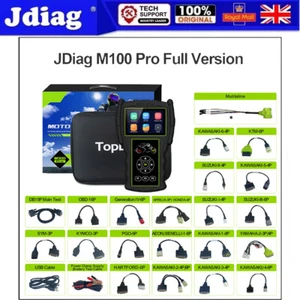 JDiag M100 PRO Motorcycle Diagnostic Tool Full Version to Read/Erase Fault Code - Picture 1 of 8