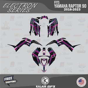 Graphics Kit for Yamaha RAPTOR 90 (2016-2023) Electron Series - MAGENTA - Picture 1 of 6