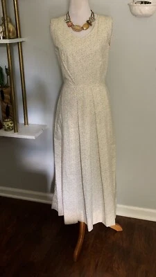 Vestido Para Mujer De Colección Años 50 Hecho a Mano Algodón Estampado Floral Corbata Atrás Bien Hecho Tal Estilo Foto 1 de 4