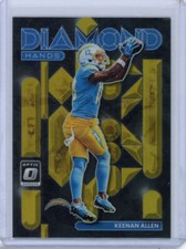 2022 Donruss Optic KEENAN ALLEN Diamond Hands Gold Prizm #'d 10/10