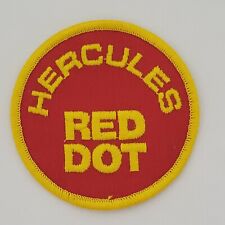 Vintage Hercules Red Dot Reloading Powder Ammunition Shooting Clothing Patch 3"