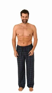 Herren Flanell Schlafanzug Pyjama Hose lang in Karo Optik - 222 122 15 870 - Bild 1 von 8