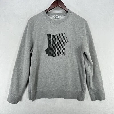 Undefeated Sweatshirt Mens Small Gray Pullover Crew Neck Five Strike UNDFTD - Image 1 of 4