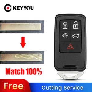 BLADE CUT by PHOTO Car Key Case For For Volvo S60 V60 S80 XC70 XC60 V70 - Imagen 1 de 8
