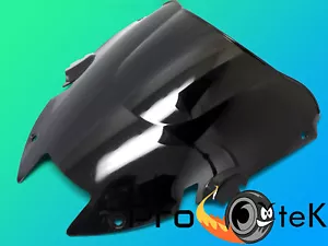 1998-2005 Honda VTR1000F SuperHawk ABS Black Double Bubble Windscreen Windshield - Picture 1 of 3