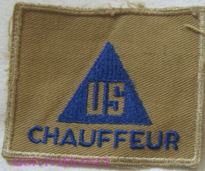 PUS184 - WW2 U.S. Civil Chauffeur Patch - Picture 1 of 2