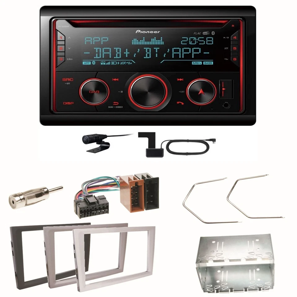 Pioneer FH-S820DAB DAB+ Bluetooth Einbauset für Opel Vectra C Signum Corsa Combo - Bild 1 von 1