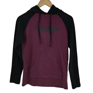 Fly Racing Boys Pullover Hooded Sweatshirt Size S Color Block Youth Hoodie - Picture 1 of 12