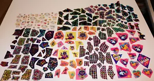 LOTE RARO DE COLECCIÓN 197 PEGATINAS LISA FRANK CRISTAL PRISMA ESTRÁS BURBUJA ++ - Imagen 1 de 24