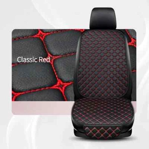 New Pu Leather Car Seat Cover Seat Back Cushion Minimalism Seat Cushion - Picture 1 of 24
