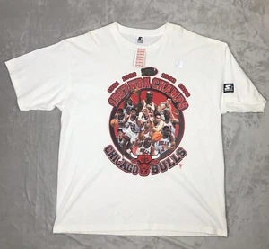 VINTAGE 1997 NBA CHAMPS CHICAGO BULLS T-SHIRT XLARGE New Old Stock Sportmart - Picture 1 of 14