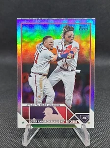 2023 Topps Update Series Acuna & Arcia Veteran Combos Silver Foil SP - Braves - Bild 1 von 2
