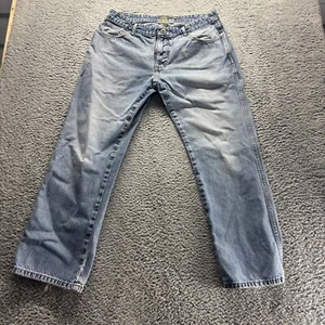 Cabelas Jeans Mens 36x32 Blue Light Wash Cotton Classic Straight Denim Workwear - Picture 1 of 10
