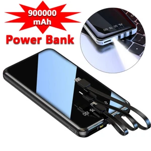 900000mAh Power Bank For Mobile Phone USB C Battery Pack Portable Charger Fast - Picture 1 of 8