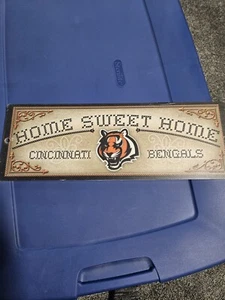 Cincinnati Bengals Home Sweet Home Sign 17x6 - Picture 1 of 3
