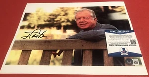 ¡FOTO 8,5x11 firmada por el presidente Jimmy Carter certificado de autenticidad Beckett! ¡100% REAL! 29 - Imagen 1 de 2