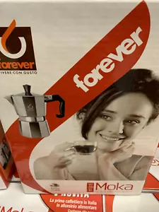 Miss Moka Prestige Forever Aluminum 1/2 Cup to 12 Cups Coffeepot Coffee Italy - Picture 1 of 4