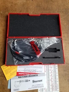 *NUEVO* Micrómetro métrico Starrett 50-75 mm 436,1 MXRL-75 Micrómetro de ingeniería - Imagen 1 de 15