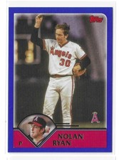 2023 TOPPS ARCHIVES NOLAN RYAN CALIFORNIA ANGELS 2003 TOPPS DESIGN BASE CARD