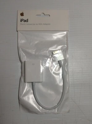 Apple iPad iPhone iPod Connector to VGA Adapter A1368 Brand New Sealed Official - Image 1 of 2