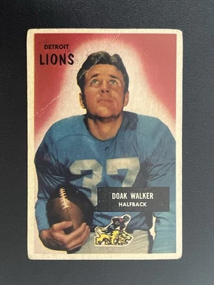 1955 Bowman Vintage Football 🏈 Card #1, DOAK WALKER, Detroit Lions, (HOF) - Image 1 of 2