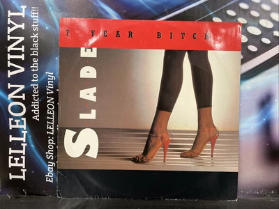 Slade 7 Year Bitch 12” Single Vinyl Record RCAT475 A1/B1 Rock 80’s - Image 1 of 4