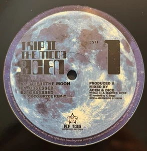 Acen - Trip II The Moon Part 1 Rmxs 12" Blue Vinyl Record '93 Old Skool Mint - Picture 1 of 4