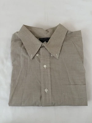 IKE Behar  For Neiman Marcus White/Tan Checkered Shirt - Image 1 of 4