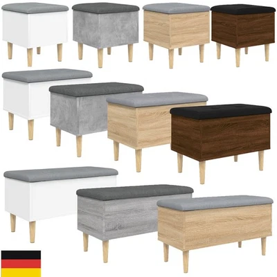 Truhen Sitzbank mit Stauraum Spielzeugkiste Truhenbank Holzkiste mit deckel - Bild 1 von 4