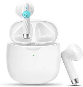 Jxrev Auriculares Inalámbricos, Auriculares Bluetooth 5.3 Intrauditivos con Cancelación de Ruido Mi - Imagen 1 de 13