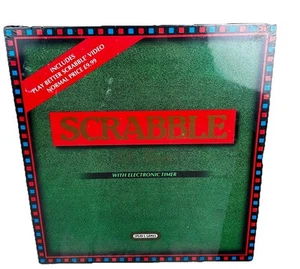 Scrabble Deluxe Board Game with Electronic Timer & Turntable Board Spear's Games - Picture 1 of 13