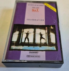 Simple Minds, Celebration, MAX 1232; Cassette Tape Paper Label - Picture 1 of 4