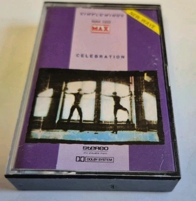 Simple Minds, Celebration, MAX 1232; Cassette Tape Paper Label - Image 1 of 4