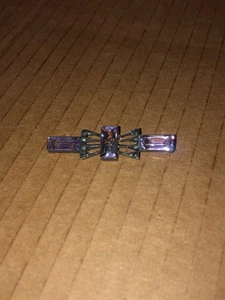 ANTICA SPILLA DA BAR AMETISTA IN ARGENTO STERLING - Foto 1 di 4