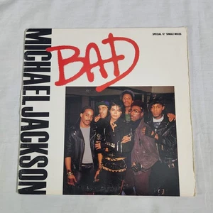 Michael Jackson - BAD (SINGLE) PROMO 12" Vinyl LP Record Album 1987 US Press  - Imagen 1 de 9