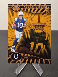 2024 Panini Illusions #36 Adonai Mitchell Orange Trophy Collection - Picture 1 of 2
