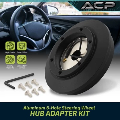 Kit adaptador cubo volante liberación rápida 6 pernos para 92-00 Lexus SC300 SC400 Foto 1 de 4