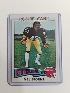 1975 Topps Mel Blount Rookie #12 football card Pittsburgh Steelers VG-EX - Picture 1 of 7