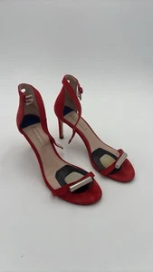 Stuart Weitzman Nudist June Red Sandals Flats Shoes-sz 8 1/2 - Picture 1 of 4