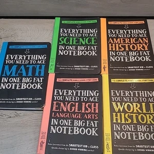 Everything You Need To Ace In One Big Fat Notebook 5 Book Lot Math English +More - Picture 1 of 7